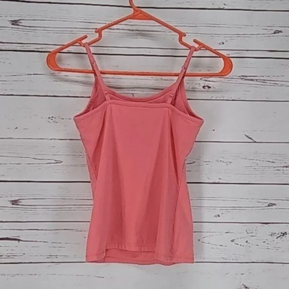 Justice Coral Girl's built in bra sz 8 Tank‎ Top